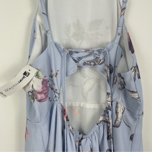 Jean Machine Blue Floral Dress - Picture 7 of 7